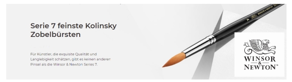 Winsor & Newton Serie 7 Miniatur Kolinski, Rund-Pinsel verschiedene Größen